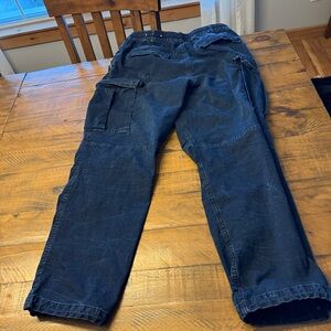 American Eagle pull on Draw String Denim Cargo pants